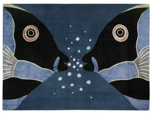 PARROT FISH - Patterned handmade rug _ Deirdre Dyson